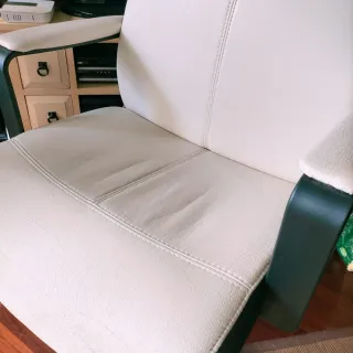 Silla Escritorio Malkolm Polipiel Blanca