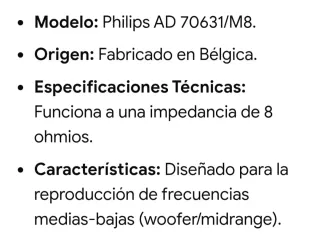 Altavoces Philips Vintage Años 70/80 (4 Unidades)