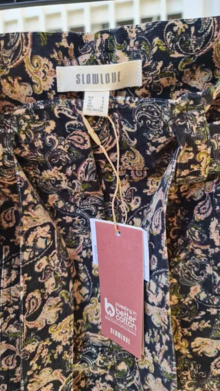 Pantalón pana estampado Slowlove