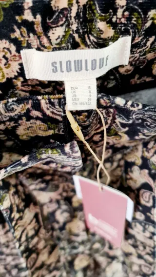 Pantalón pana estampado Slowlove