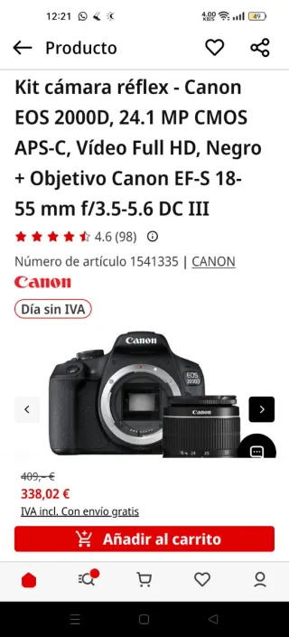Cámara Nikon D3300 + Accesorios