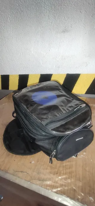 Mochila sobredepósito moto negra