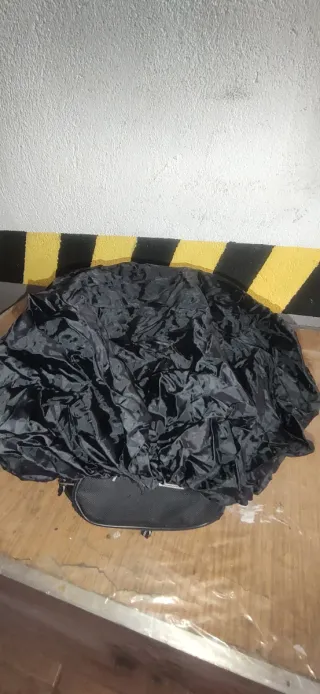Mochila sobredepósito moto negra