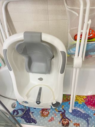 Bañera Olmitos con soporte alto plegable