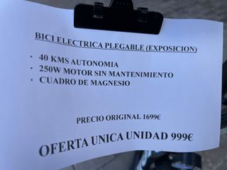 Bicicleta Eléctrica Plegable FISTERRA