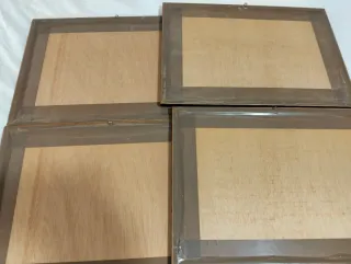 4 Litografías Málaga Siglo XIX vintage