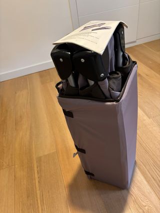 Cuna de viaje Tectake + colchón + cambiador