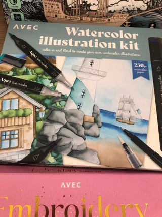 Lote Manualidades: Puzzle, Bordado y Flores