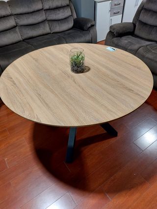 Mesa Redonda Madera 120 cm