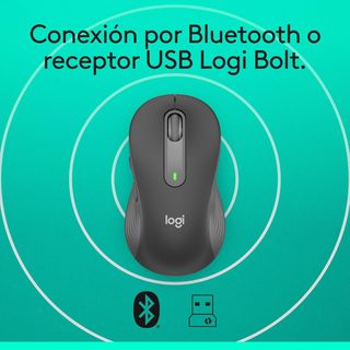 Ratón Logitech Signature Negro/Gris
