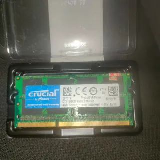Memoria RAM Crucial 4GB DDR3L SODIMM