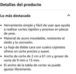 Herramienta corte Pladur Placa Yeso