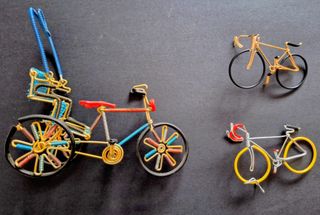 3 Bicicletas de Alambre Hechas a Mano