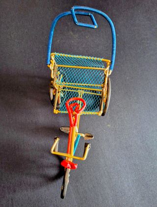 3 Bicicletas de Alambre Hechas a Mano