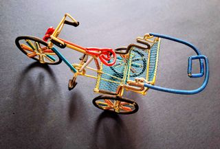 3 Bicicletas de Alambre Hechas a Mano