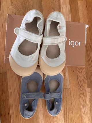 Zapatos infantiles Igor talla 3. Pack de dos