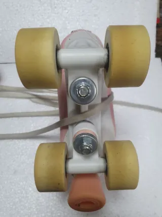Patines infantiles 4 ruedas rosas talla 33