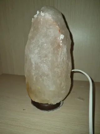 Lámpara de sal rosa natural