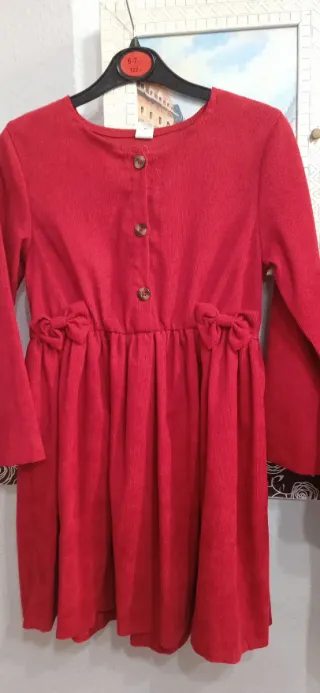 Lote 2 Vestidos Niña 7 Años Rojo