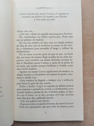 Las aventuras de Pinocho. Carlo Collodi.