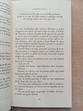 Las aventuras de Pinocho. Carlo Collodi.