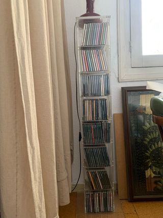 Porta CDs Metacrilato Transparente