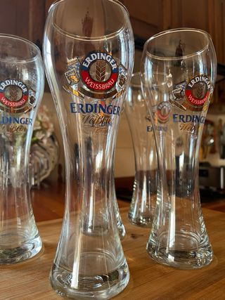 6 Vasos Cerveza Erdinger Weissbier