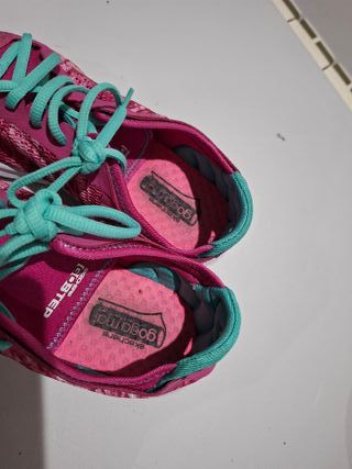 Zapatillas Skechers Mujer 39 Rosa y Turquesa