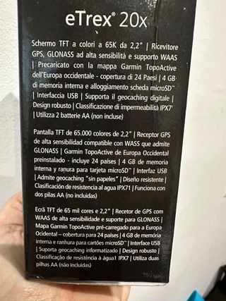GPS Garmin eTrex 20x