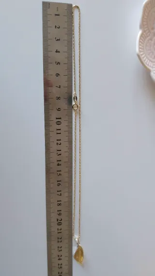 Collana vintage foglia oro e zirconi
