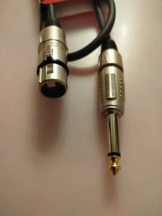 Cable Proel XLR F a Jack M 6,35 mm. Largo 1 mtr