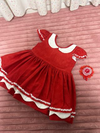 Vestido rojo ceremonia niña