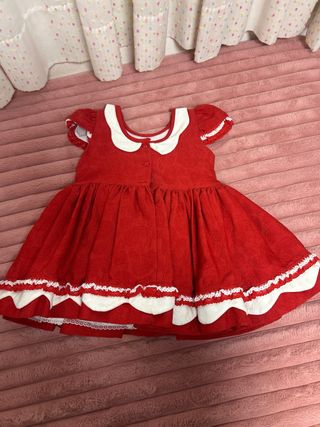 Vestido rojo ceremonia niña