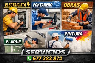 Servicios de Electricidad, Fontanería y Obras