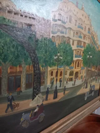 Cuadro Óleo La Pedrera Barcelona