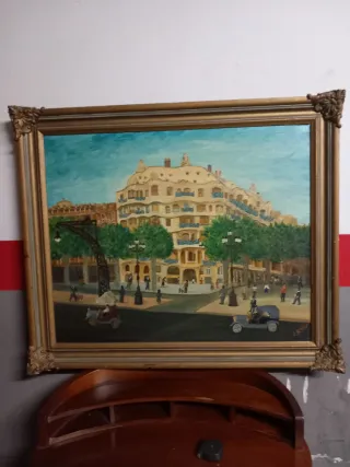 Cuadro Óleo La Pedrera Barcelona