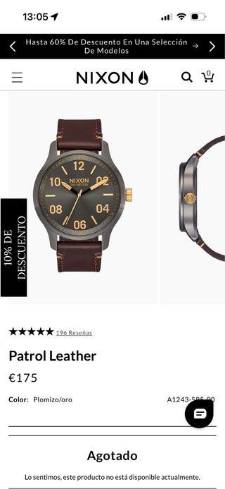 Reloj Nixon Patrol Leather