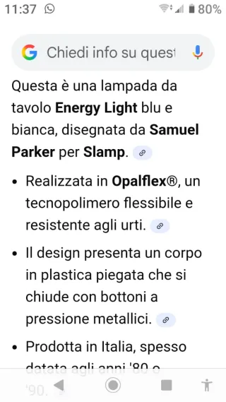 Lampada Energy Light SLAMP