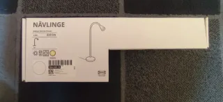 Lámpara de pinza flexible blanca  nueva
