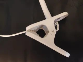 Lámpara de pinza flexible blanca  nueva