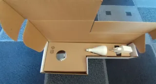 Lámpara de pinza flexible blanca  nueva