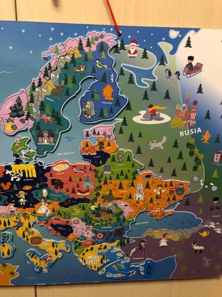 Mapa Puzle Imantado Europa Infantil