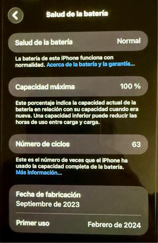 iPhone 15 Plus Rosa 100% batería