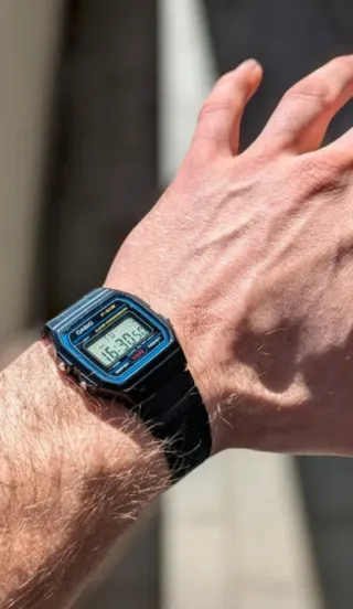 Orologio Casio F-91W Vintage Blu