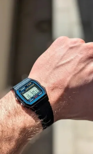 Orologio Casio F-91W Vintage Blu