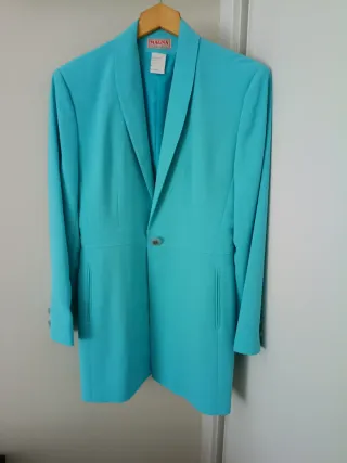 Conjunto Vestido y Levita Turquesa