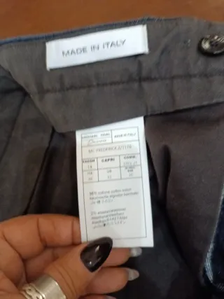 Jeans uomo con zip blu