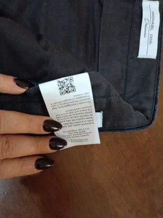 Jeans uomo con zip blu