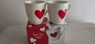 Tazze Brandani cuore rosso