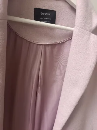 Abrigo Bershka Lila Mujer XS